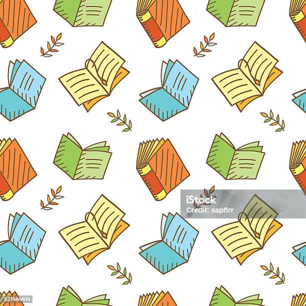Book Pattern Rectangle Seamless Book Pattern Stock Illustration - Download Image Now - Book ...