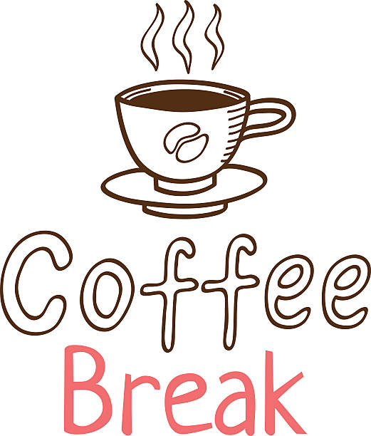 Coffee Break Vintage Logo Stock Illustration - Download Image Now