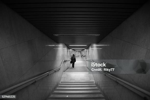 Underground Stock Photo - Download Image Now - City, One Woman Only, Tunnel