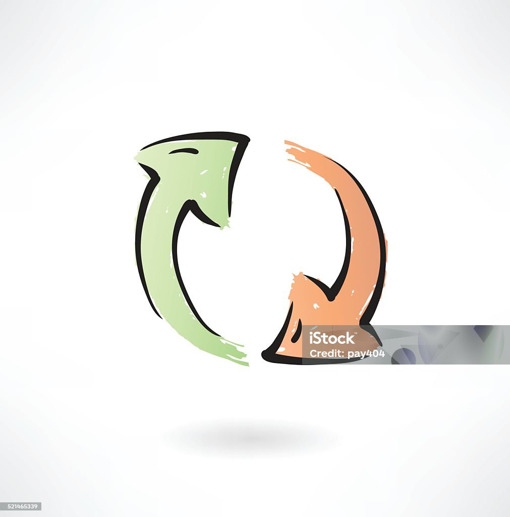 refresh grunge icon Bicycle stock vector