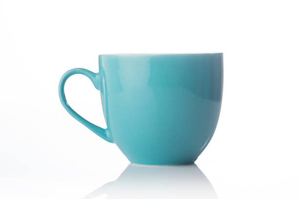 istock stylish teal color tea cup 521465684