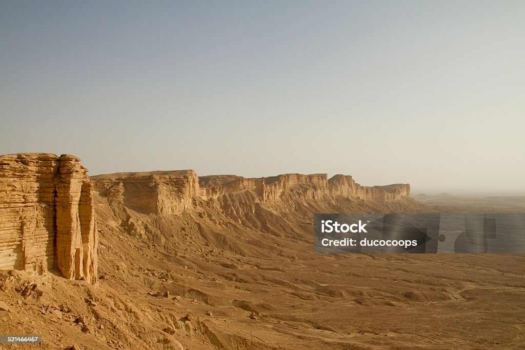 Desert cliffs A landscape portrait of cliffs in a desert.  Cliff Stock Photo