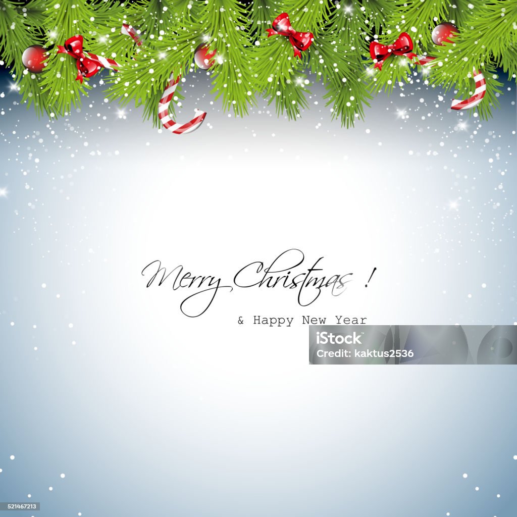 Sweet Christmas greeting card Border - Frame stock vector