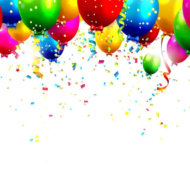 Vector illustration of Birthday balloons
