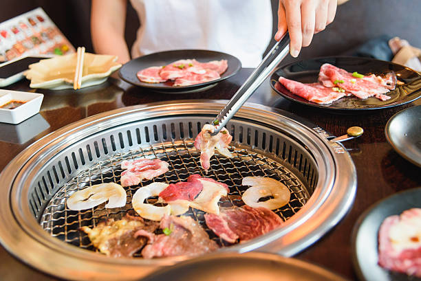 istock Raw beef slice for barbecue or Japanese style yakiniku 521467616