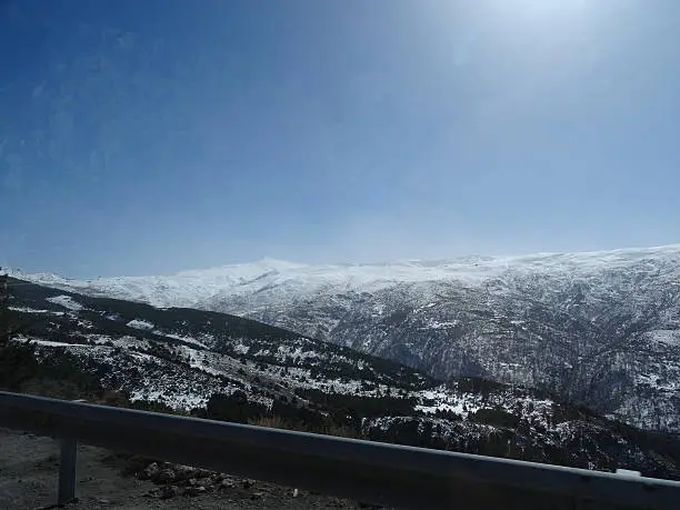 this photo was taken in a road in granada, spain.