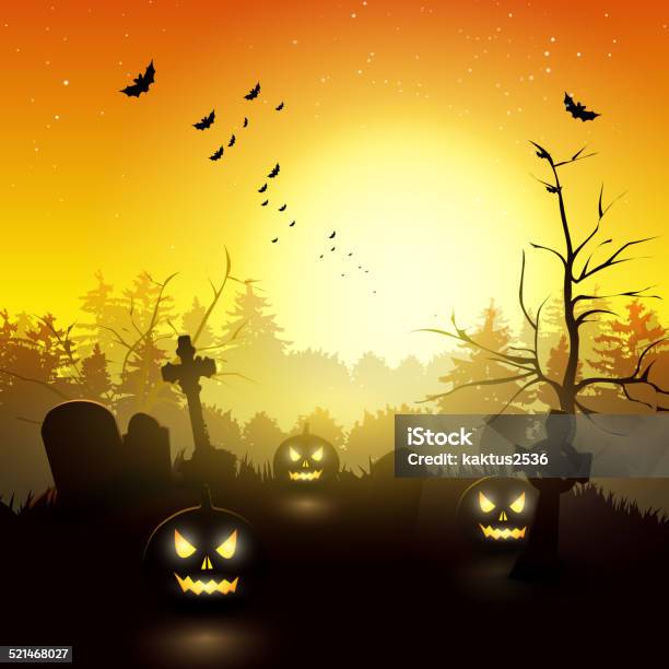 Halloween Background Stock Illustration - Download Image Now - Art, Art And Craft, Autumn