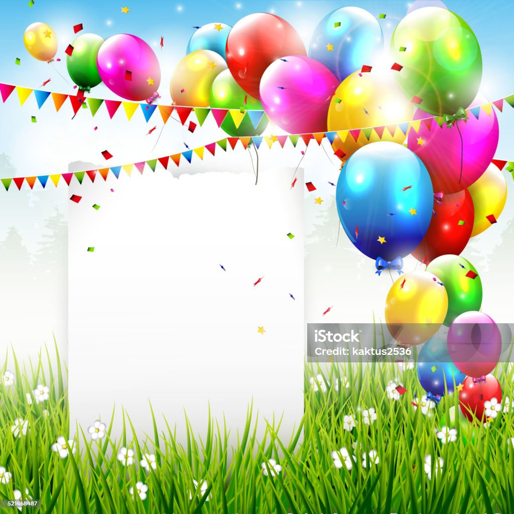 Colorful Birthday Background With Place For Text Stock ...