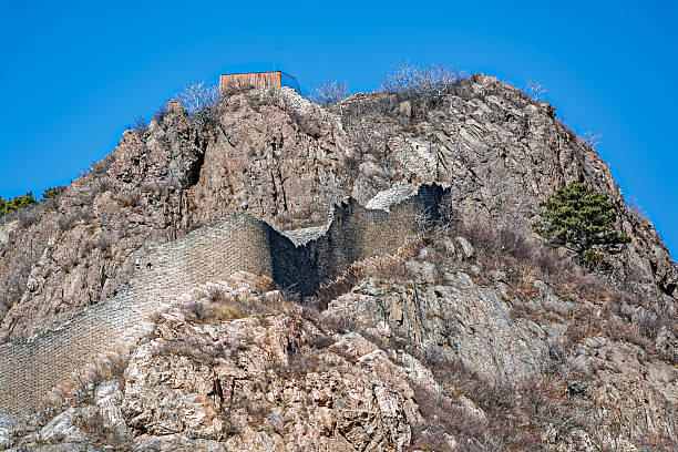 uszkodzenie części wielkie chiny ściany - ship fort castle stone wall zdjęcia i obrazy z banku zdjęć