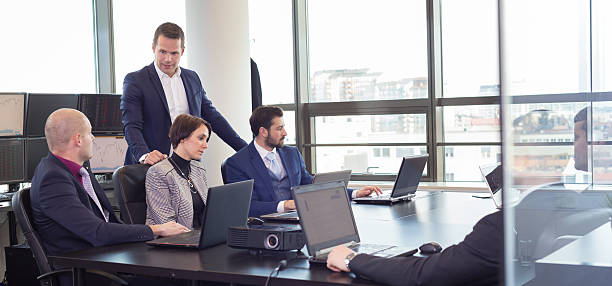 istock Business team working in corporate office. 521470790