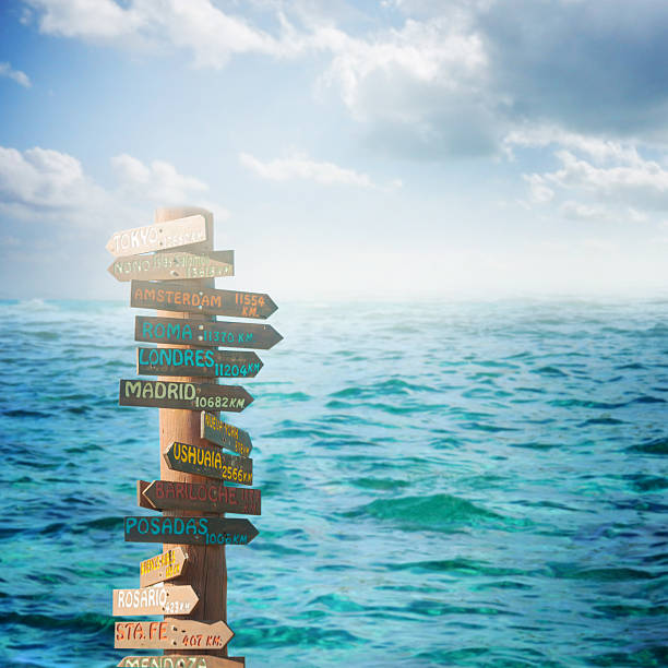 istock Direction to different places of the world 521471643