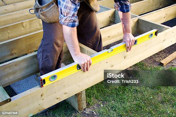 Is It Level Stock Photo - Download Image Now - Deck, Construction Industry, Building - Activity