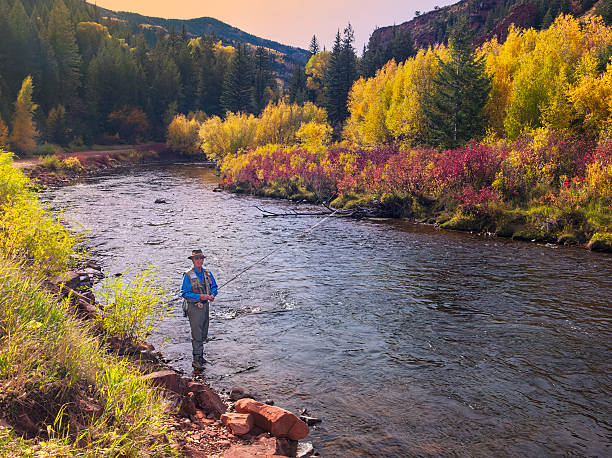 istock Man Fishing the Frying Pan River 521488329