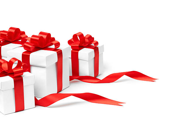 istock set of gift boxes with a tape 521489127