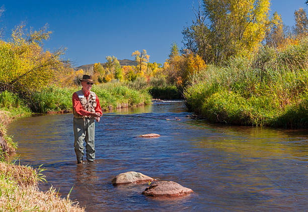 istock Man Fishing the Roaring Fork Valley 521492333