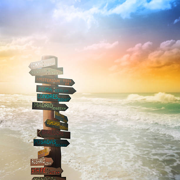 istock Direction to different places of the world 521493801