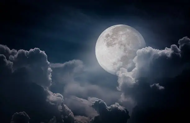 Photo of Nighttime sky with clouds, full moon would make great background