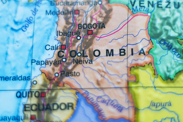 istock Colombia country map . 521495378