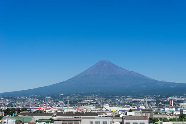 istock Town of Fuji-shi and Mount Fuji 521497854