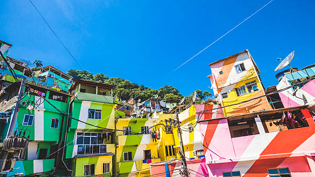 istock Colorful slum. Santa Marta, Rio de Janeiro. 521499032
