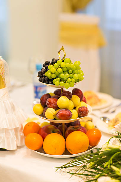 istock Mixed fruits on the festive table 521499182