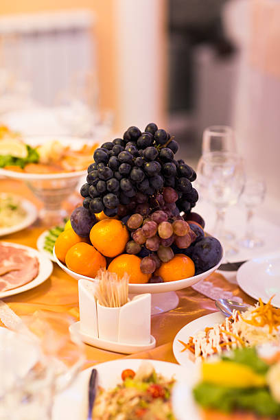 istock Mixed fruits on the festive table 521500100