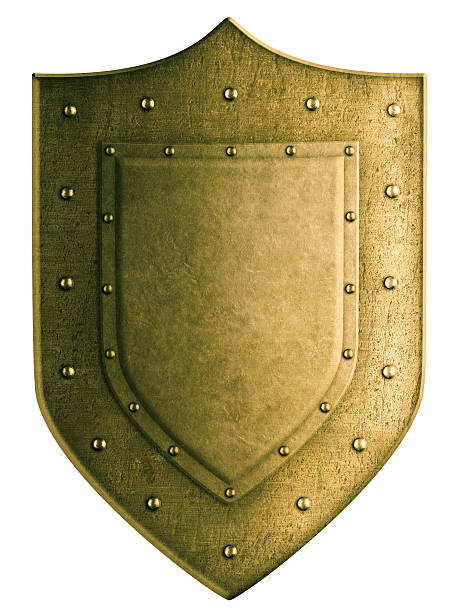 istock Gold coat of arms shield isolated with clipping path included 521501322