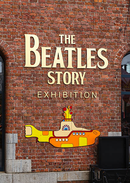 Liverpool, England - May 25, 2015:  The entrance to the The Beatles Story.  The exhibition at The Albert Dock in Liverpool is dedicated to the 1960s rock band The Beatles.