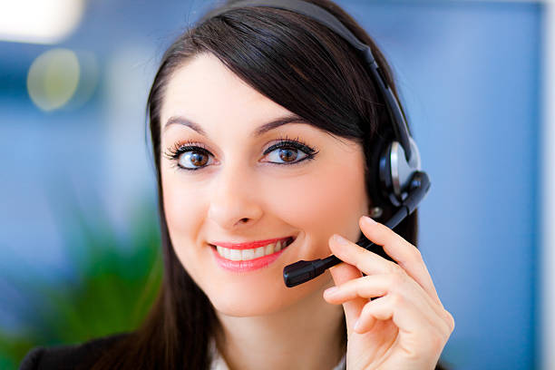 istock Portrait of a beautiful customer representative at work 521511327