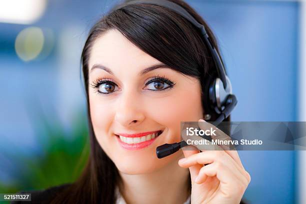 Portrait Of A Beautiful Customer Representative At Work Stock Photo - Download Image Now