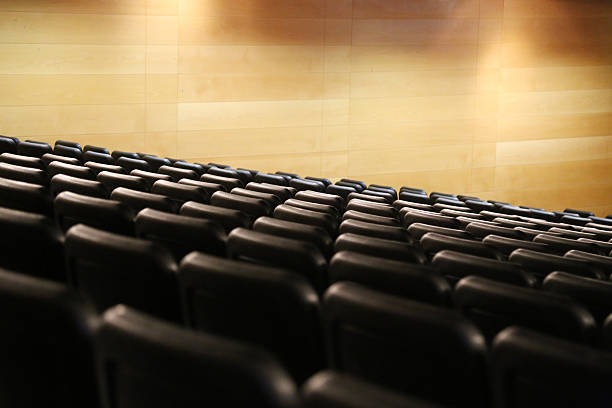 istock Bank of empty seats in an auditorium 521512997