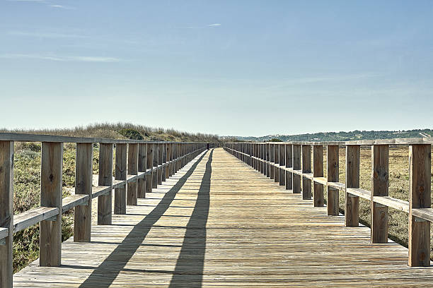 istock Wooden path above the beach and a fragment 521515155