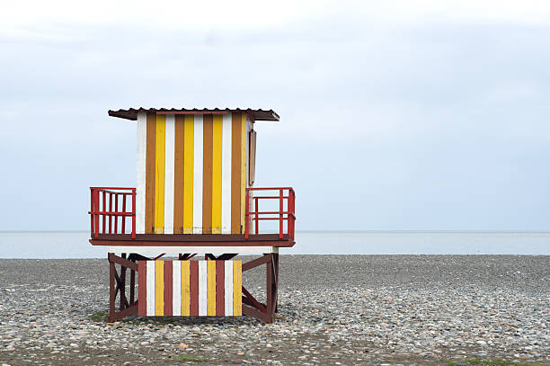 istock Bright colored baywatch, Batumi, Georgia 521515409