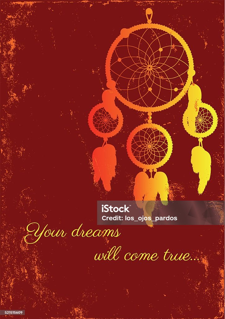 Fire Dream Catcher Stock Illustration - Download Image Now - American