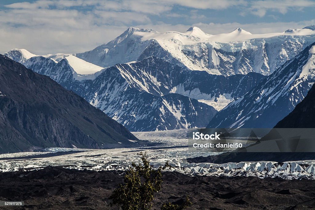 Glacier Matanuska in Alaska View of glacier Matanuska Alaska - US State Stock Photo