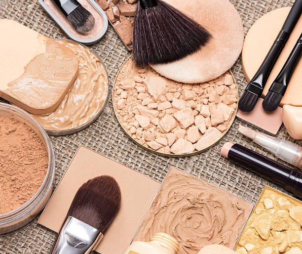 istock Makeup products to even skin tone and complexion 521526598