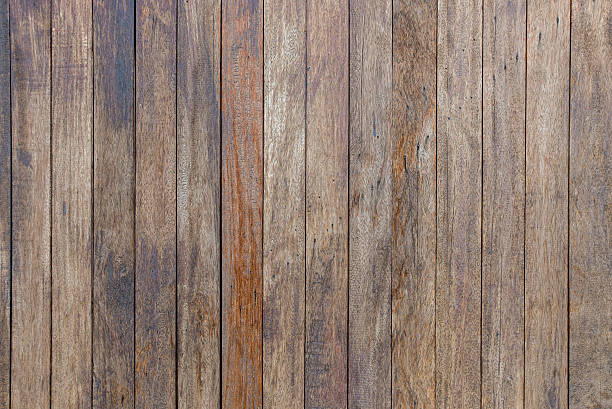 timber wood brown oak panels used as background stock photo