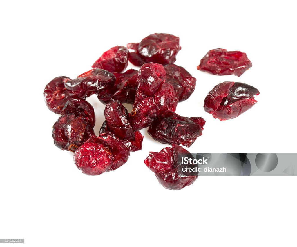 dried cranberry isolated on white Cranberry Stock Photo