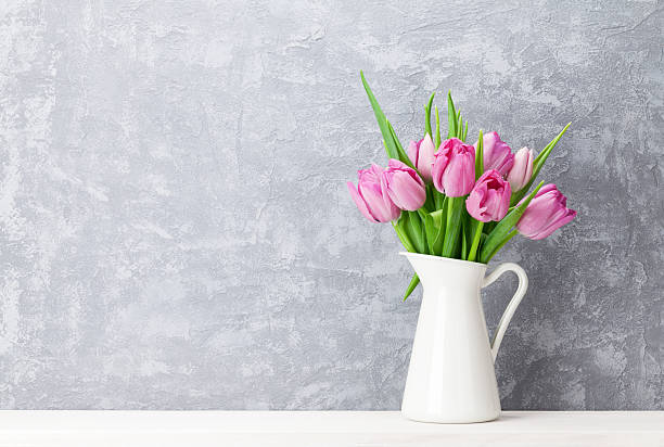 istock Fresh pink tulip flowers bouquet 521534666