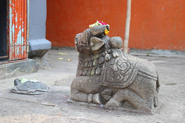 Nandi - Temple Bull stock photo