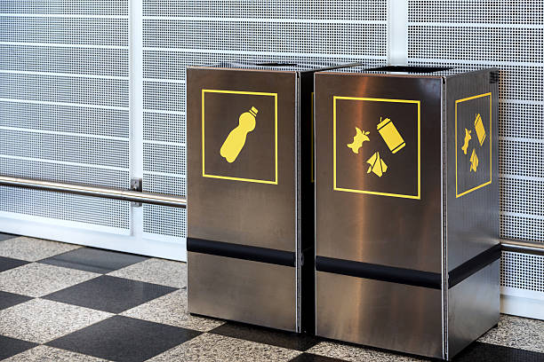 istock Airport trash bins 521537868