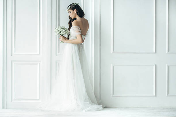 istock Studio shot of young beautiful bride 521541974