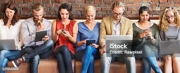Diversity People Connection Digital Devices Browsing Concept Stock Photo - Download Image Now