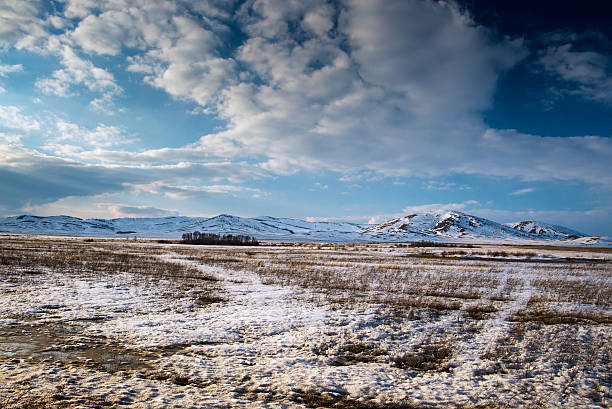 Spring in the mountains of the Southern Urals. Spring in the mountains of the Southern Urals. Morning in the mountains of the Southern Urals.. south ural stock pictures, royalty-free photos & images