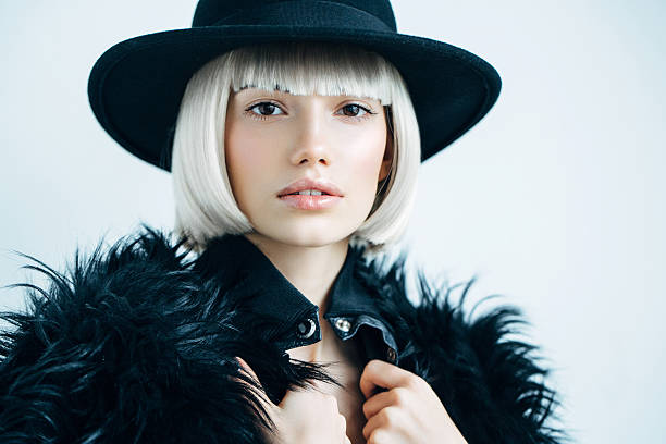 istock Beautiful girl wearing hat 521546624