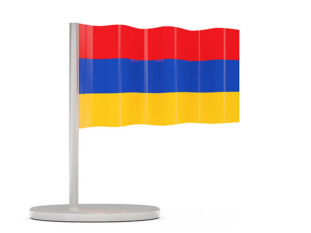 istock Pin with flag of armenia 521548674