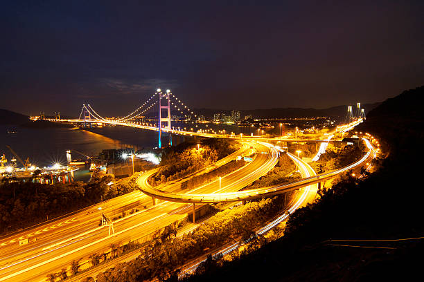 istock Hong Kong Tsing Ma Bridge at Night 521550960