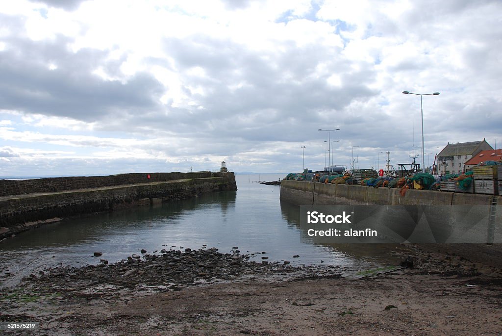 Pittenweem Harbour A view toward the entrance of Pittenweem harbour Beach Stock Photo