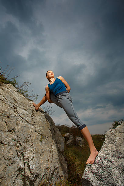 istock Woman doing yoga 521576881