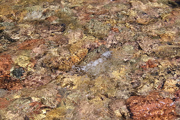 wyczyść mountain strumień wody tło złogów - stone rock river pebble zdjęcia i obrazy z banku zdjęć